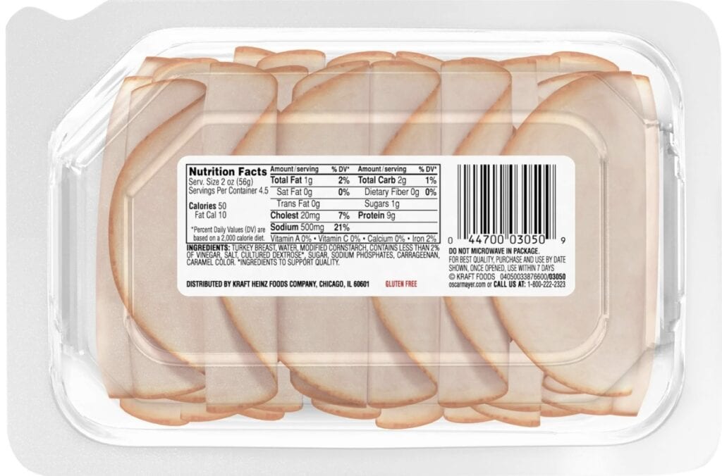 walmart deli meat ingredients